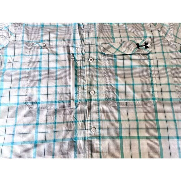 Under Armour Men's Size Large Heat Gear Shirt With Ventilated C-Shaped Back - Picture 2 of 9